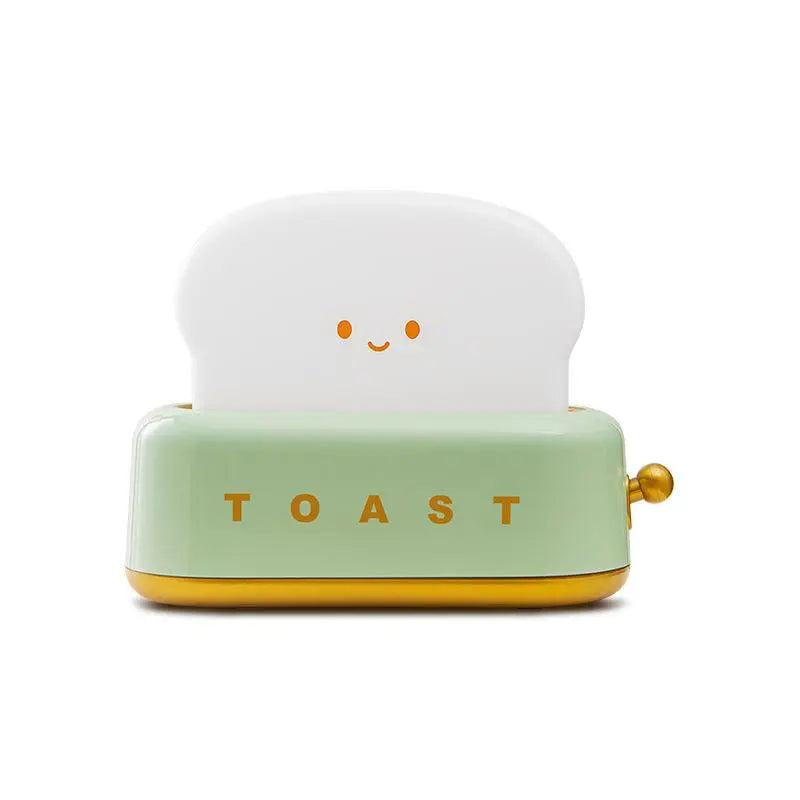 Smiling Toast Night Light - Compact Design, Ideal for Home Lighting, Features Warm Glow and Soft Ambiance