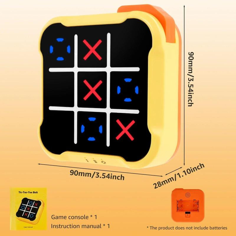 Toytopia. Tic Tac Toe Game, 3 in 1 Handheld Console, Portable Travel Game, Stress Relief Toy Game, for All Ages