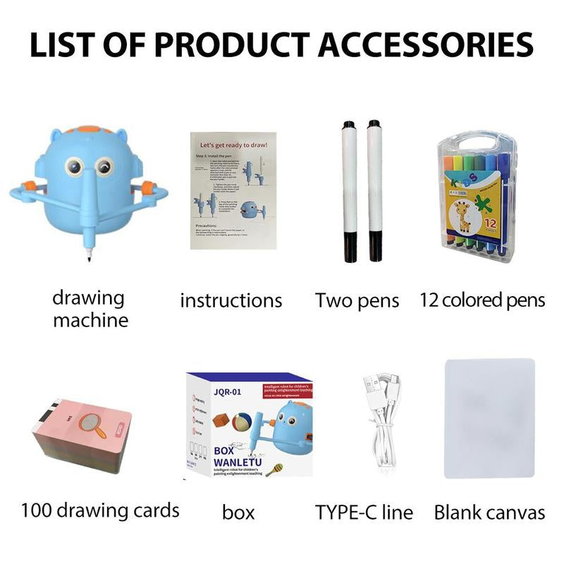 Intelligent Automatic Painting Machine, 1 Box Art Painting Machine, Smart Automatic Painting Machine, Educational Learning Device for Kids