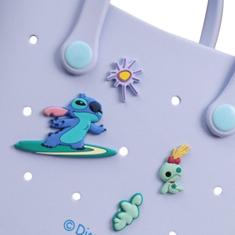 MINISO X Disney Large Size Women Handbageva Material Cute Crocs Design Durable Bag Valentine'S Day Gift Basket Camping Strawberrybear Lotso Marie Cat Stitch Lucifer