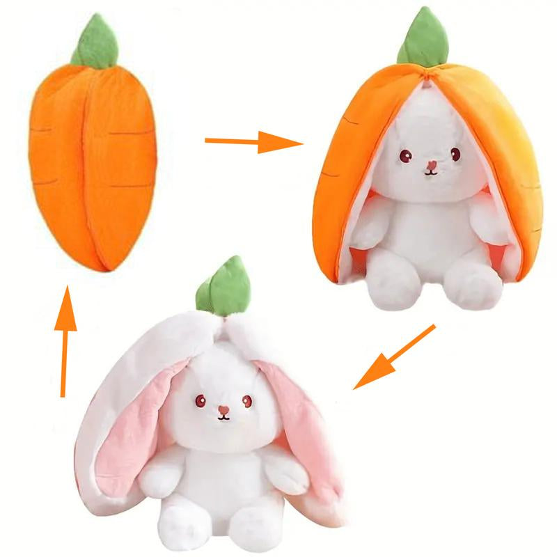 Bunny Plush Strawberry Stuffed Animal Carrot Rabbit Plushie Toy for Kids - Gift for Girls Animal Plush,Children'S Sleeping Pillow