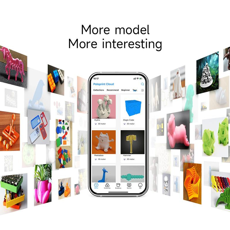 Mini 3D Printers Tina 2S,For Kids and Beginner, Huge Model Library,Wi-Fi & App Control,Fully Assembled, Auto Leveling,High Precision 3D Printer