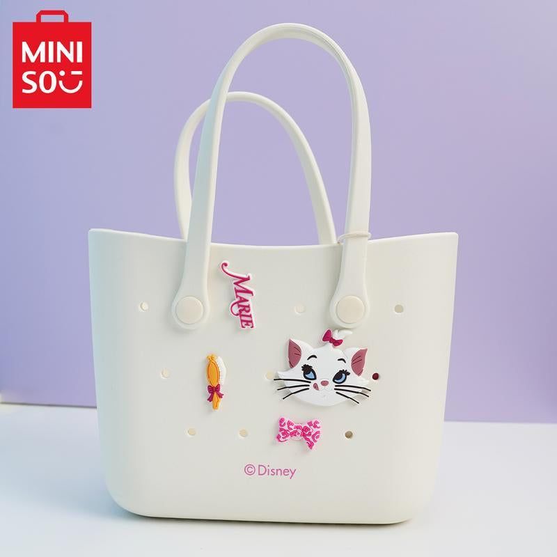 MINISO X Disney Large Size Women Handbageva Material Cute Crocs Design Durable Bag Valentine'S Day Gift Basket Camping Strawberrybear Lotso Marie Cat Stitch Lucifer