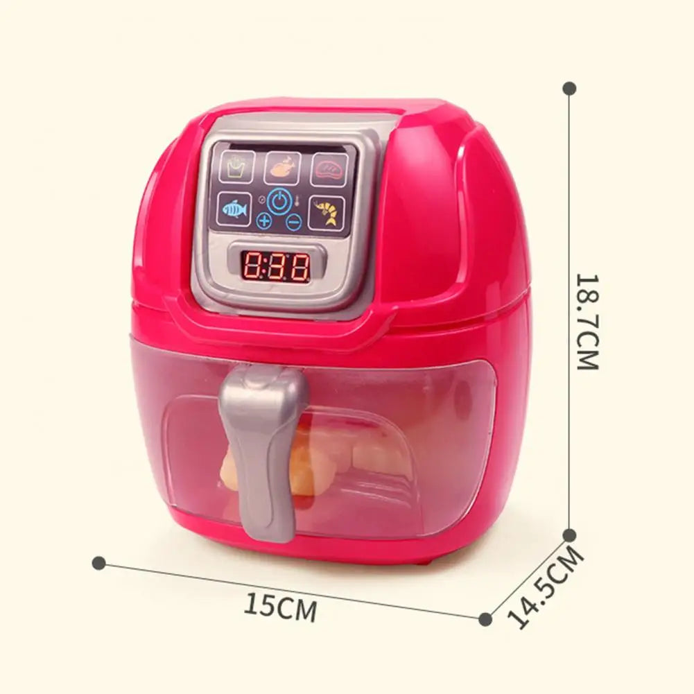 1 Set Play House Toys Smart Sensor LED Display Cooking Joy Ovens Fryer Model Kitchen Toy Role Pretend Play Toy for Children