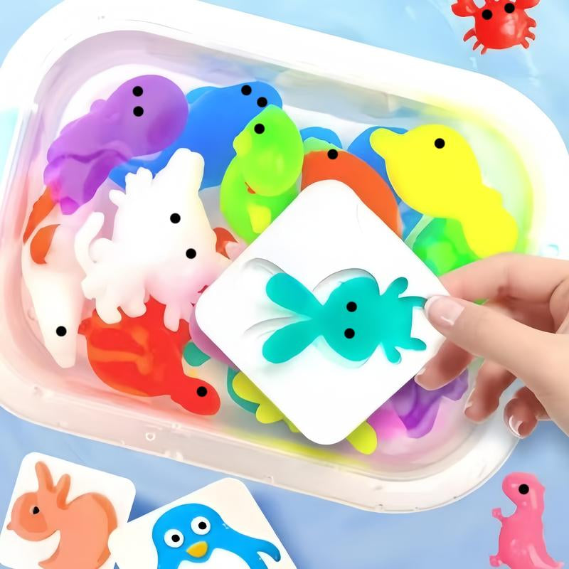 Water Gel Kit Gifts Magic Toys for Kids:12 Colors 100Ml Water Gel with Pearlized & Luminous Magic Paint Gel,Handmade DIY Creative Water Art Set with 12 Shape 3D Molds for Kid Birthday Party Easter Gift