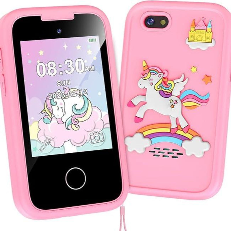 LUOBA Kids Smart Phone for 3-10 Years, Dual Camera, 8GB Memory Card, Games, Music Player, Birthday Gift Travel Toy