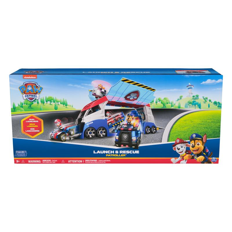PAW Patrol, Transforming PAW Patroller with Vehicle Launchers, Lights & Sounds, Ryder Action Figure & ATV Toy Car, Kids Toys for Boys & Girls Ages 3+