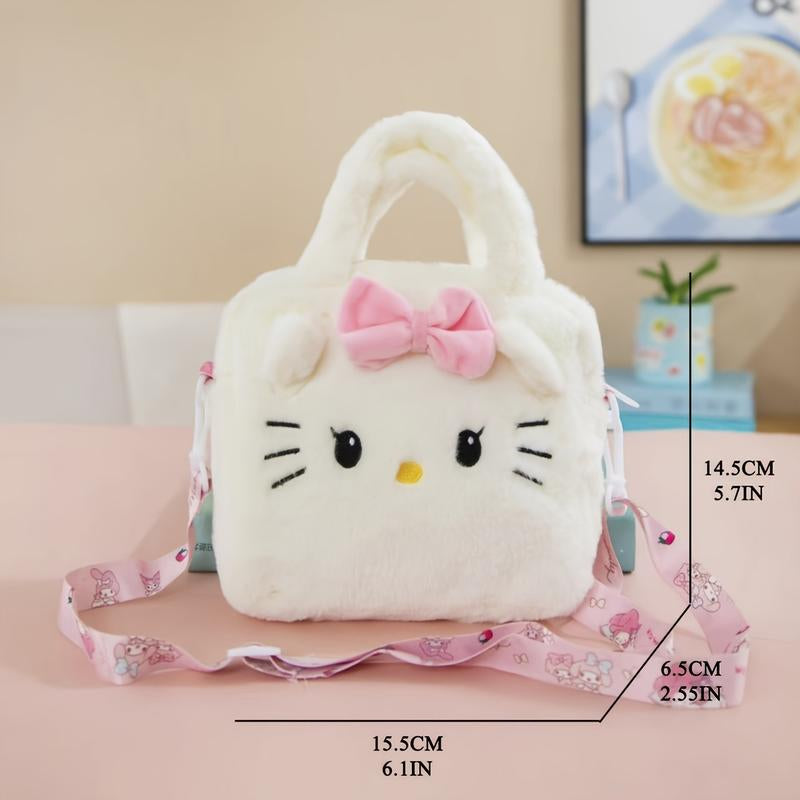Kitty, Kuromi ,Melody-Plush Handbag, Plush Crossbody Bag, Party Gifts, Valentine'S Day Gifts