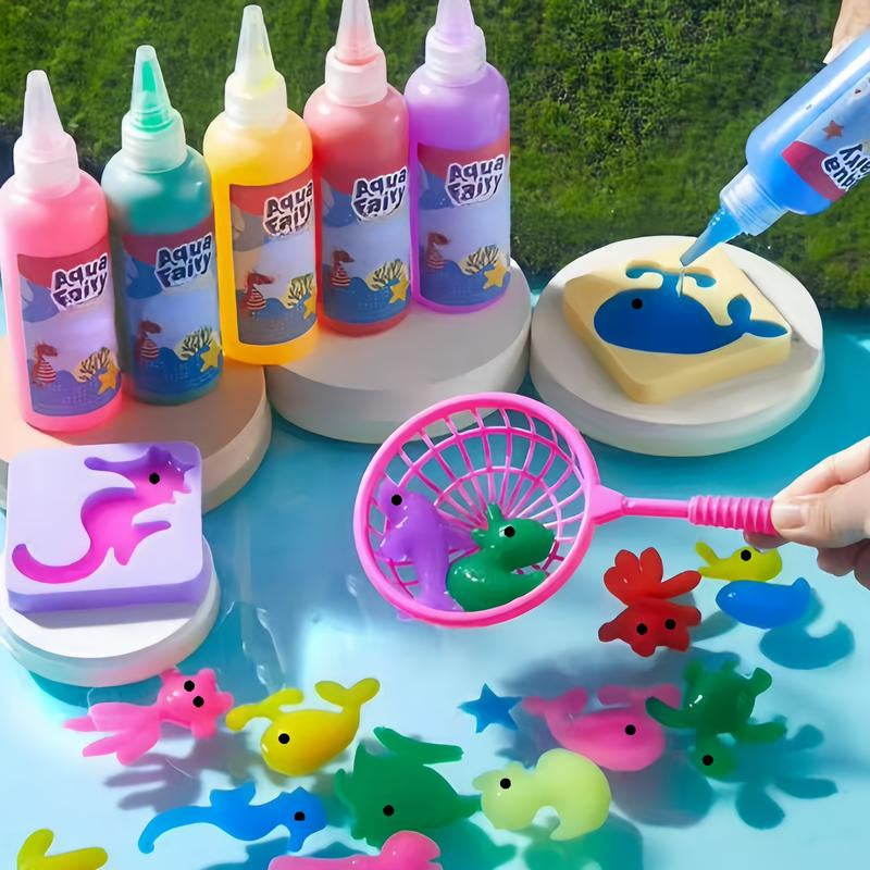 2025 New Large Capacity Magic Water Gel Kit,Squishy Maker Party Favor Birthday DIY STEM Easter Christmas Gifts,Easter Egg Basket Filler Gifts for Kids