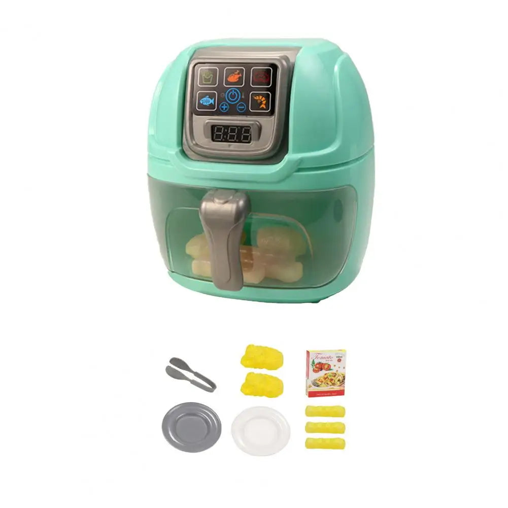 1 Set Play House Toys Smart Sensor LED Display Cooking Joy Ovens Fryer Model Kitchen Toy Role Pretend Play Toy for Children