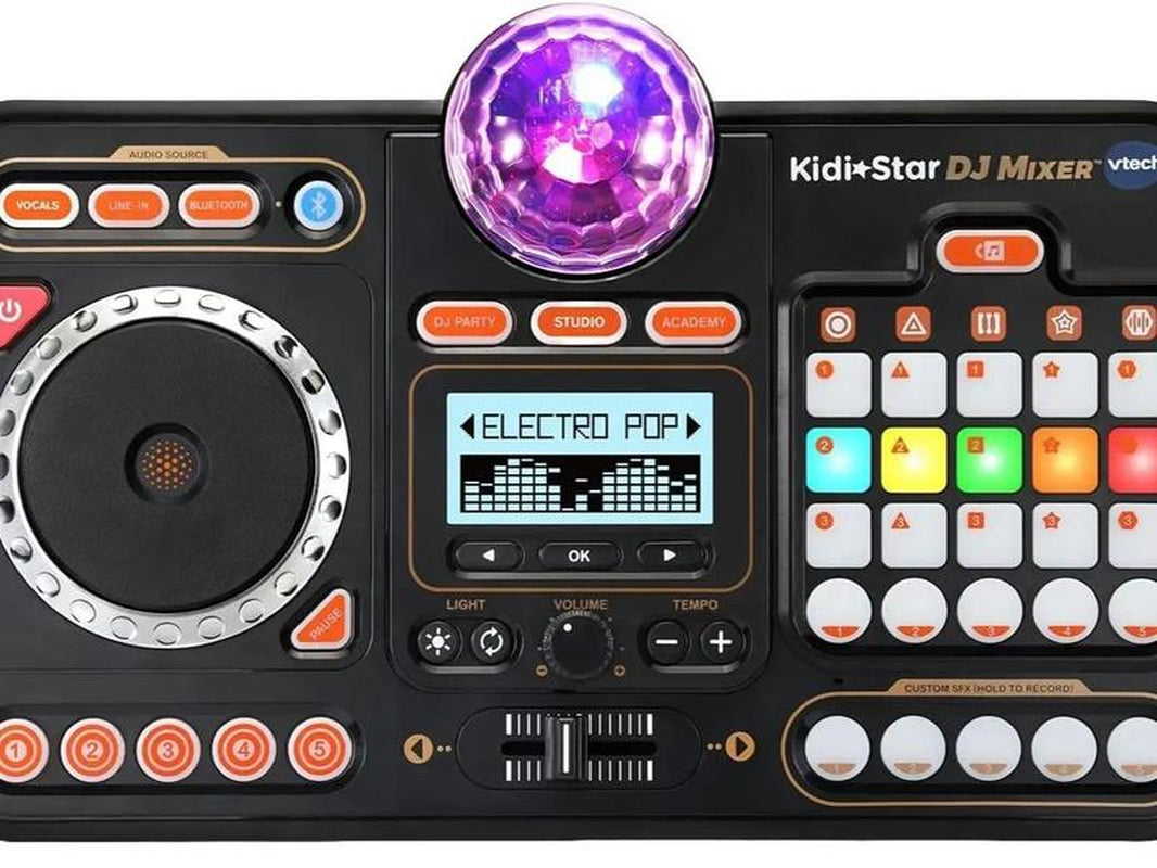 Vtech Kidi Star DJ Mixer – Create, Mix, and Jam with 2000+ Sound Combinations and Bluetooth Connectivity
