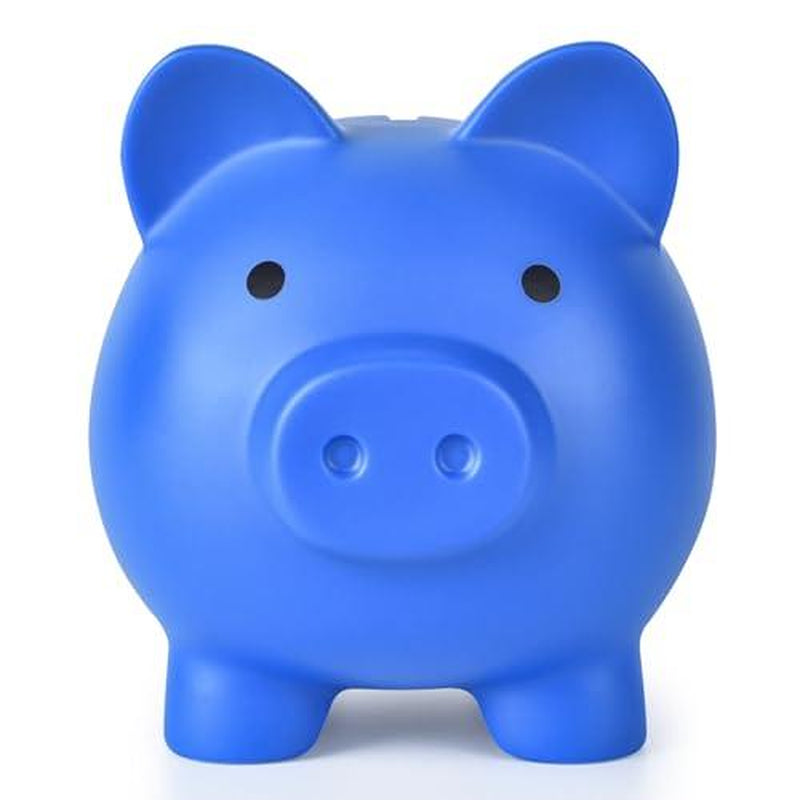 Large Piggy Bank Unbreakable Plastic Money Coin for Girls and Boys Size Banks Practical Gifts Birthday Easter Christmas (Pink)