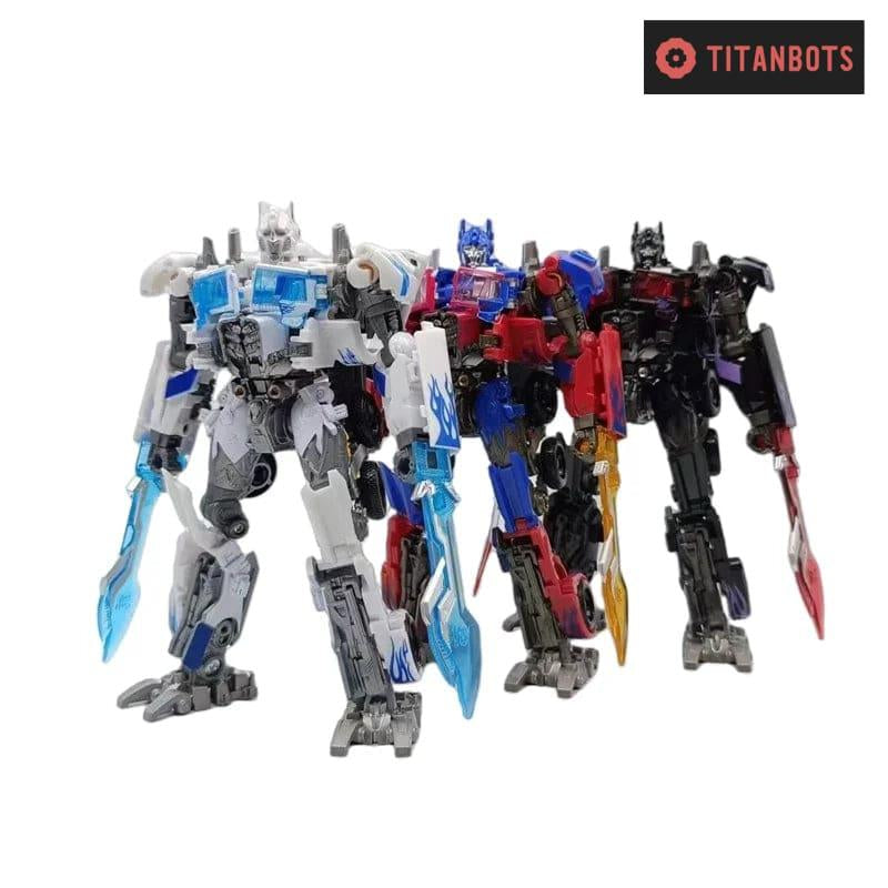 Autobot Leader Action Figure with Dual Sword - Classic Movie Inspired - Great Gift for Kids - 10Inches