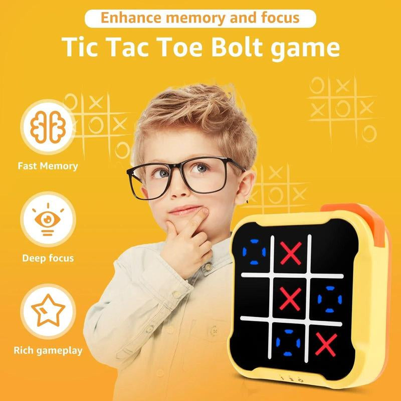 Toytopia. Tic Tac Toe Game, 3 in 1 Handheld Console, Portable Travel Game, Stress Relief Toy Game, for All Ages