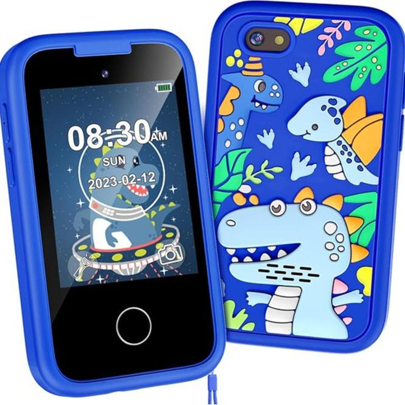 LUOBA Kids Smart Phone for 3-10 Years, Dual Camera, 8GB Memory Card, Games, Music Player, Birthday Gift Travel Toy