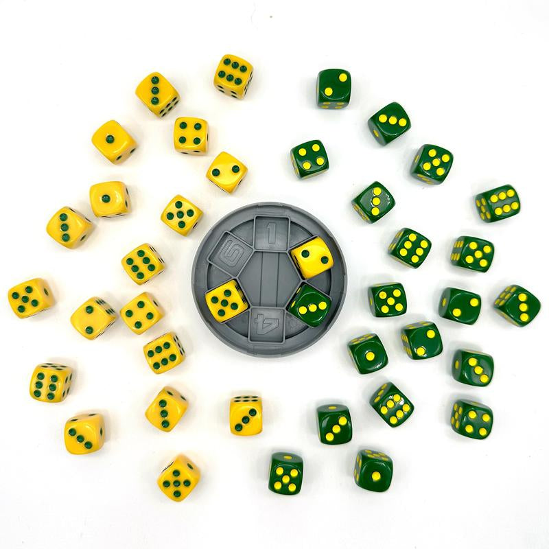 Trash Dice - Fast-Paced Family Dice Game | Exciting 2-Player Board and Dice Game with Trash Can and Dice Set | for Travel, Party, and Games Night
