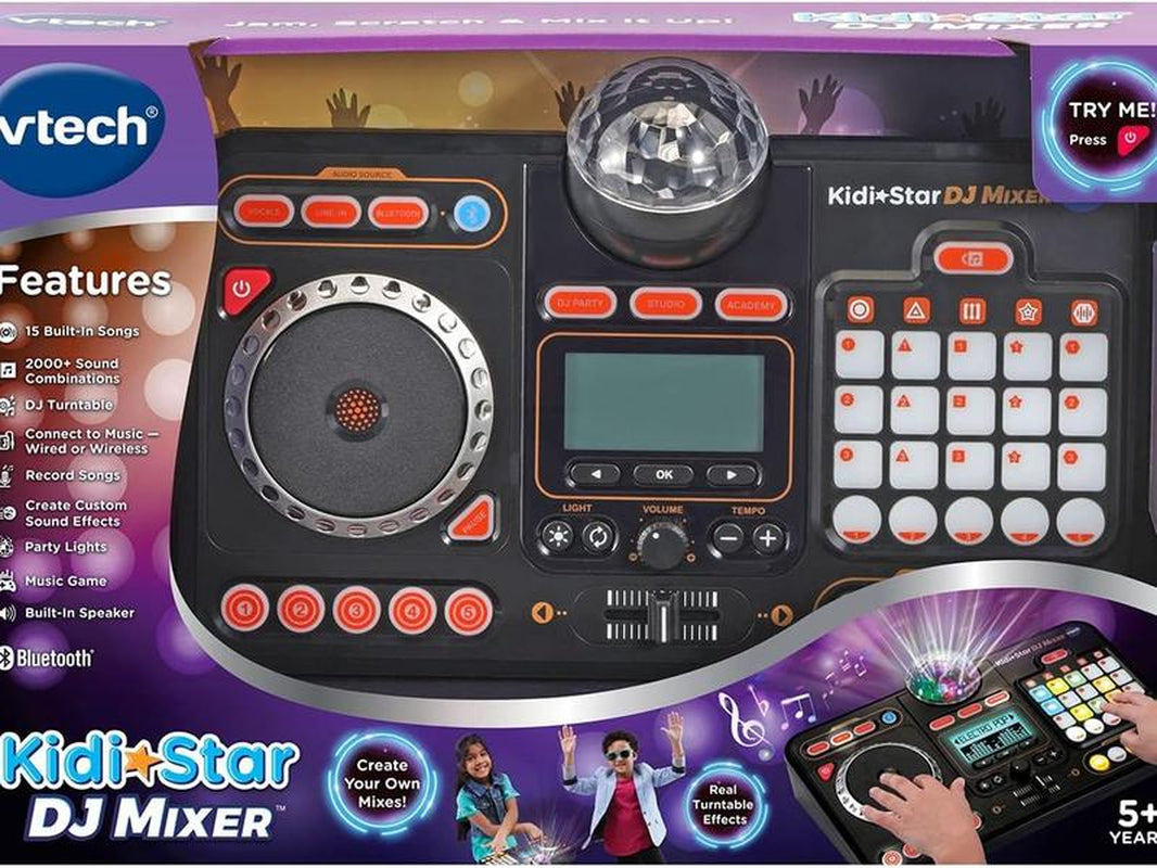 Vtech Kidi Star DJ Mixer – Create, Mix, and Jam with 2000+ Sound Combinations and Bluetooth Connectivity