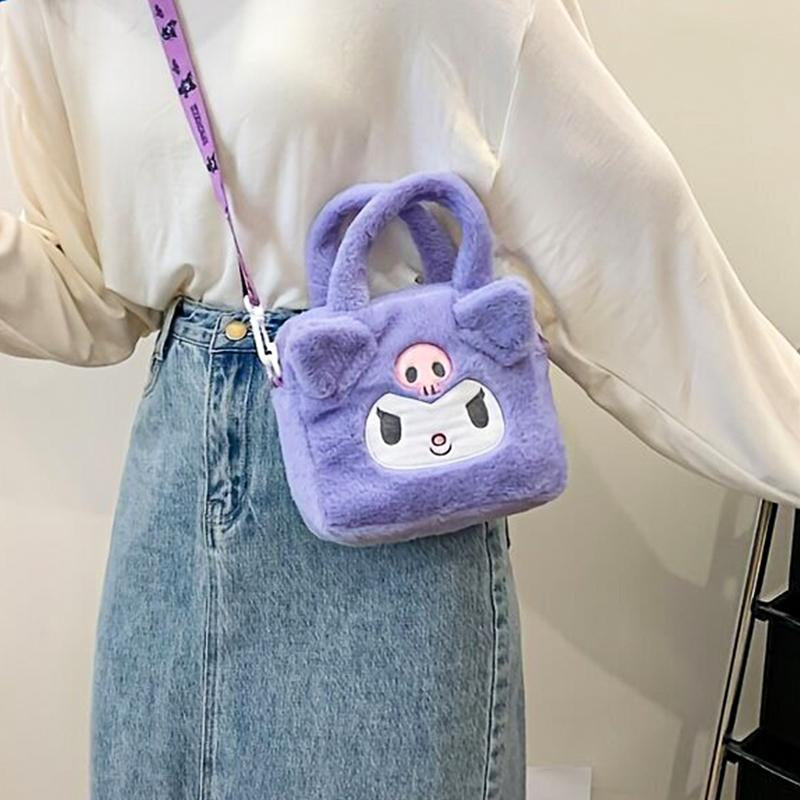 Kitty, Kuromi ,Melody-Plush Handbag, Plush Crossbody Bag, Party Gifts, Valentine'S Day Gifts