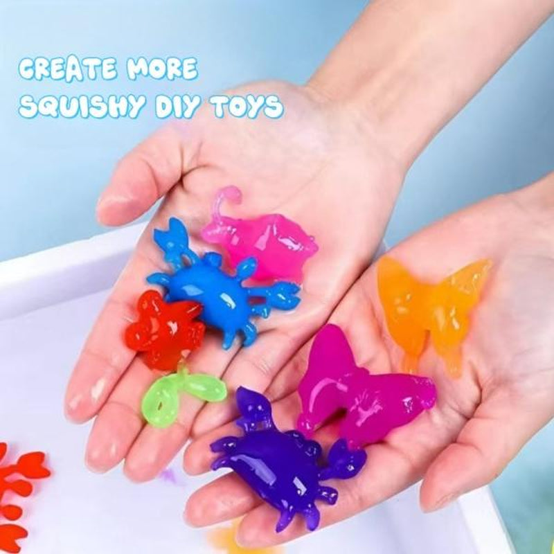 2025 New Large Capacity Magic Water Gel Kit,Squishy Maker Party Favor Birthday DIY STEM Easter Christmas Gifts,Easter Egg Basket Filler Gifts for Kids