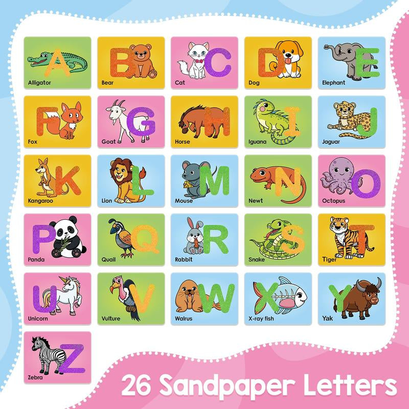 Sandpaper Letters Cards,Sensory Products, Educational Flash Cards