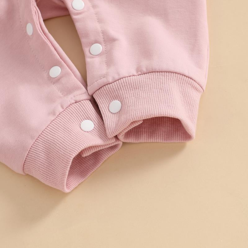 My 1St Easter Baby Boy Girl Outfit Embroidery Bunny Rompers Bunny Tail Jumpsuit Unisex Newborn Infant Easter Clothes
