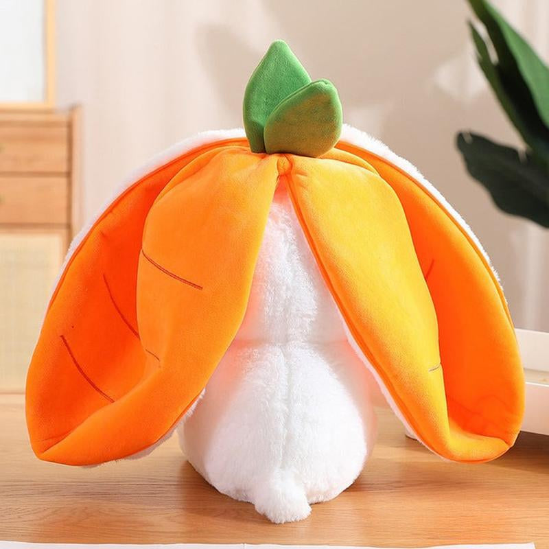 Bunny Plush Strawberry Stuffed Animal Carrot Rabbit Plushie Toy for Kids - Gift for Girls Animal Plush,Children'S Sleeping Pillow