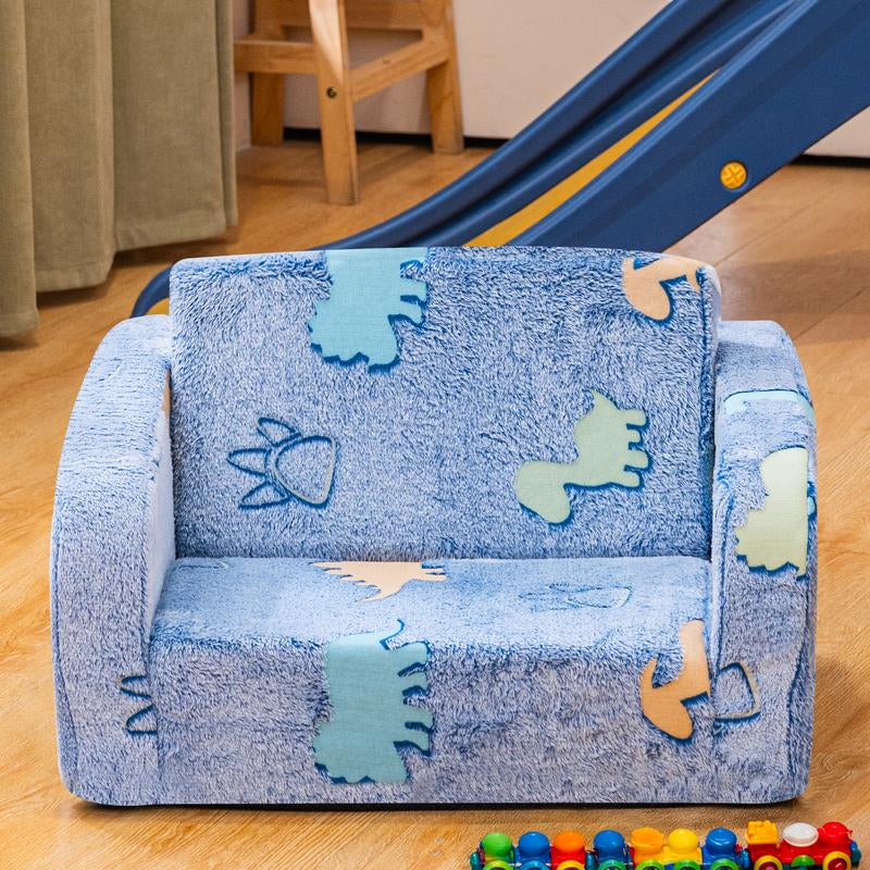 Lamerge Modular Play Couch - Glow in the Dark Play Couch for Kids, Soft & Comfy, Adjustable Backrest, Suitable for Ages 3+ Years Kid Foam Couch for Kids S Couch Kids Couch