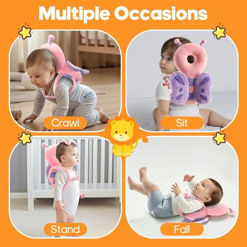 Head Protector Backpack for Babies - Adjustable Straps - Lightweight Cushion for Crawling & Walking Toddlers, Ideal for Indoor and Outdoor Activities