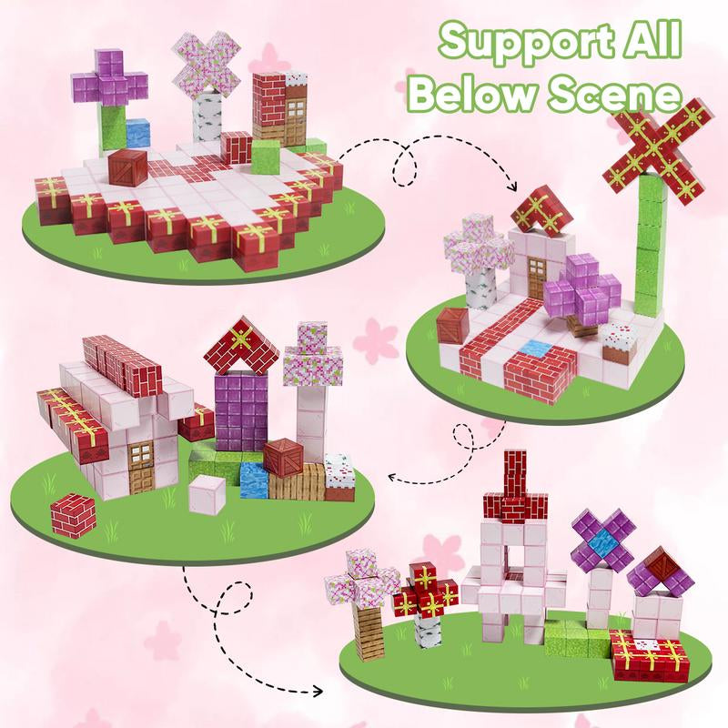 100 PCS Magnetic Blocks -Build My Magnetic World Luxury Set, Magnetic Tiles Building STEM Toys for Boys & Girl Kids Toddler Toys for 3+ Years Old