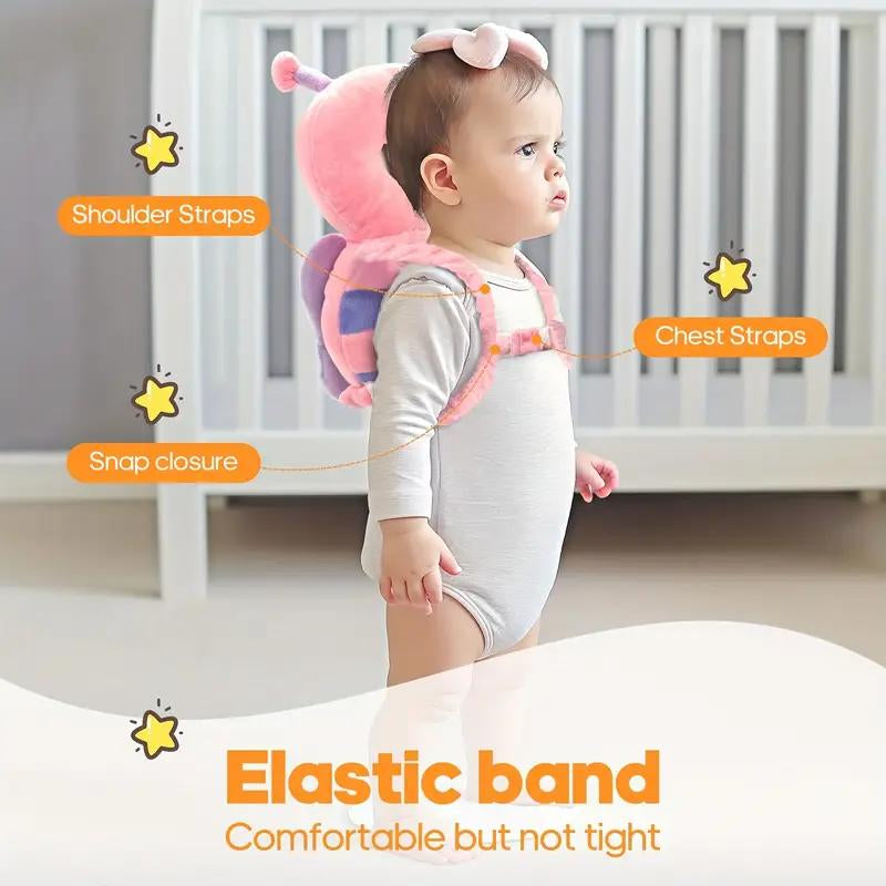 Head Protector Backpack for Babies - Adjustable Straps - Lightweight Cushion for Crawling & Walking Toddlers, Ideal for Indoor and Outdoor Activities