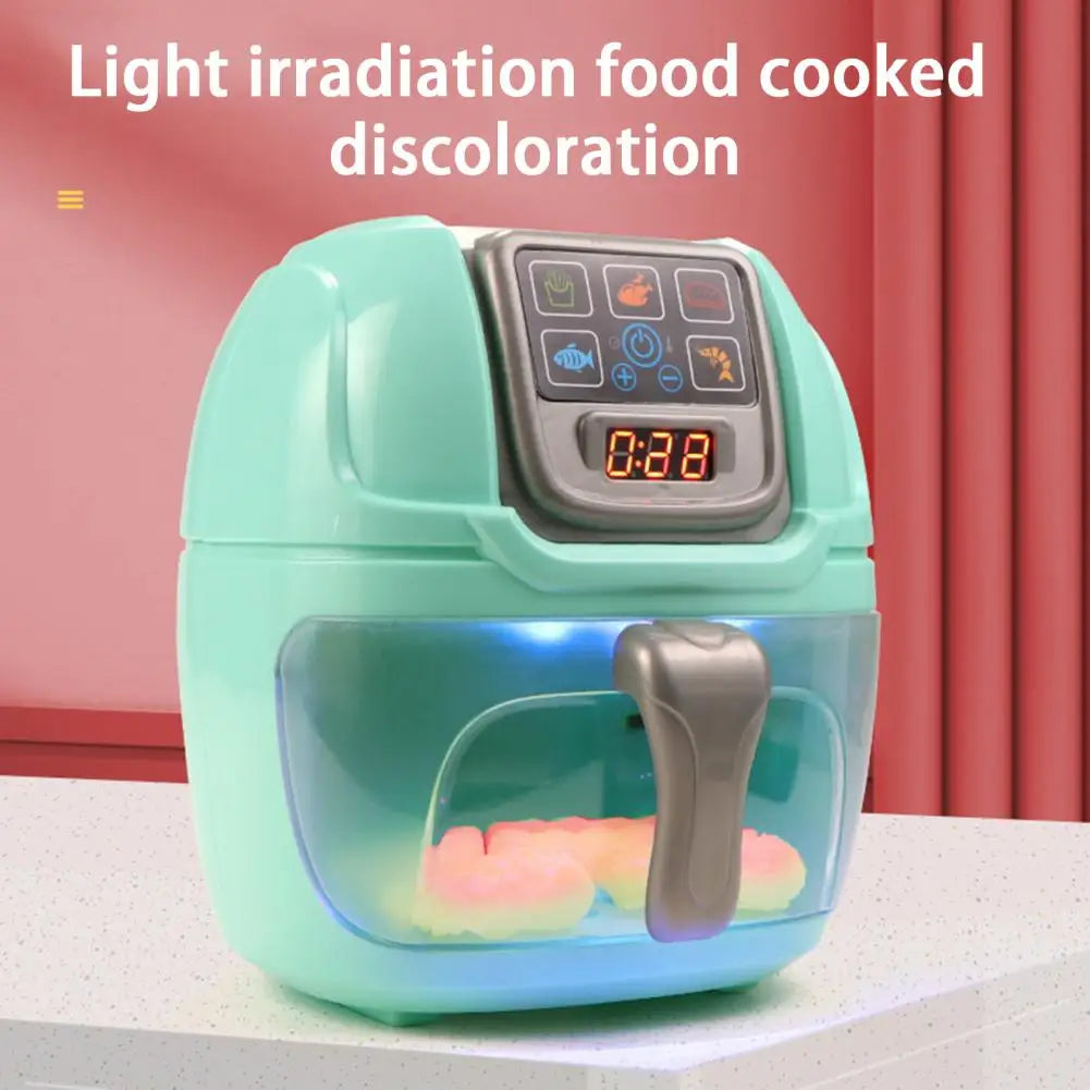 1 Set Play House Toys Smart Sensor LED Display Cooking Joy Ovens Fryer Model Kitchen Toy Role Pretend Play Toy for Children