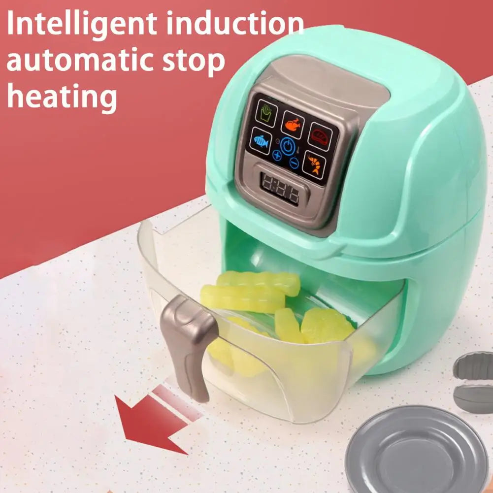 1 Set Play House Toys Smart Sensor LED Display Cooking Joy Ovens Fryer Model Kitchen Toy Role Pretend Play Toy for Children