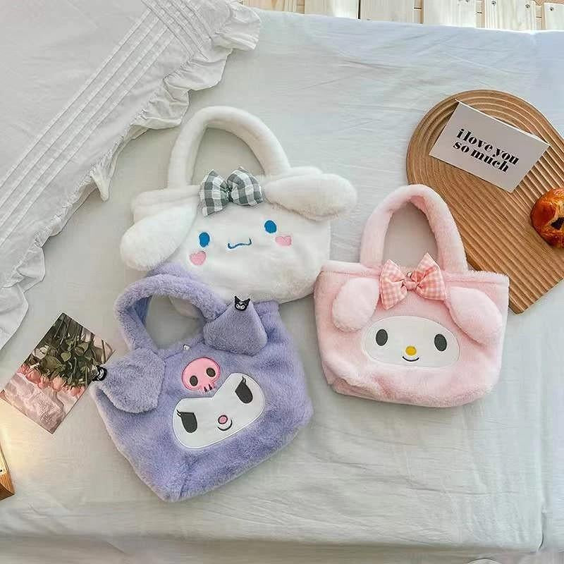 Kitty, Kuromi ,Melody-Plush Handbag, Plush Crossbody Bag, Party Gifts, Valentine'S Day Gifts