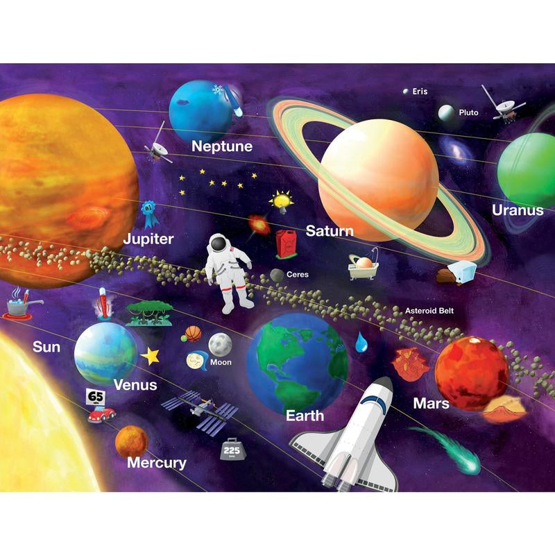 Masterpieces - Glow in the Dark - Solar System 60 Piece Jigsaw Puzzle