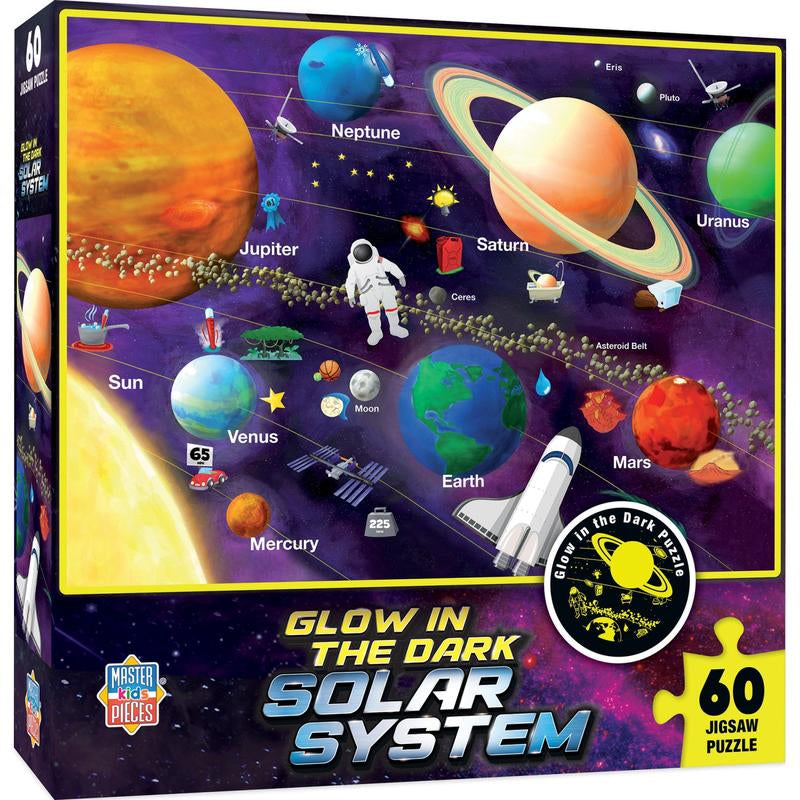Masterpieces - Glow in the Dark - Solar System 60 Piece Jigsaw Puzzle